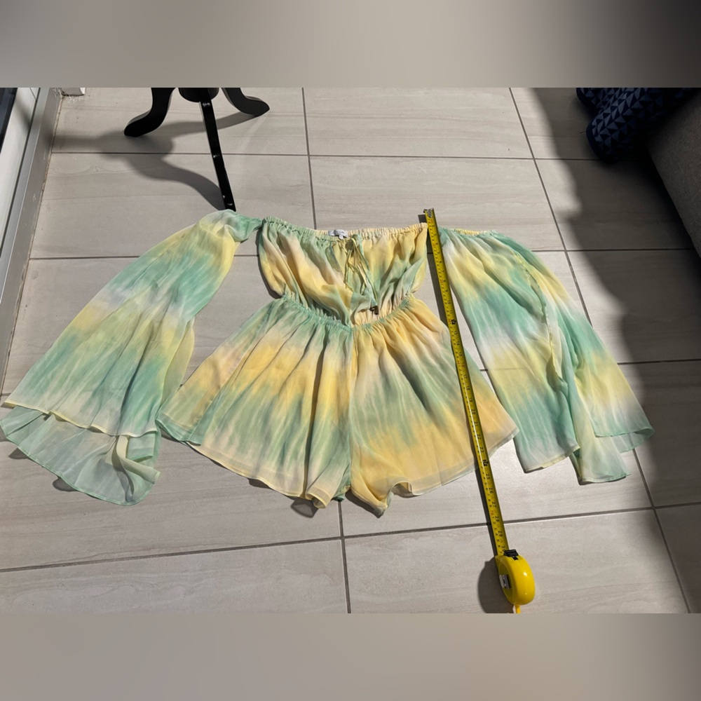 Women's Tie-Dye Off-Shoulder Jumpsuit